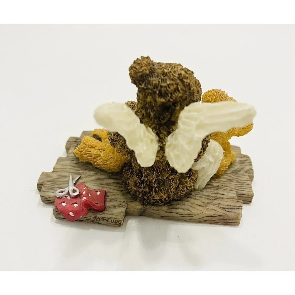 Teddy Bears Angels Figurine Murray Mending Bruin  Everybody Needs A Helping Hand